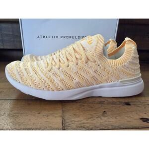 APL TechLoom Wave Shoes Women's Size 8.5 Pristine Marigold Melange Running Knit